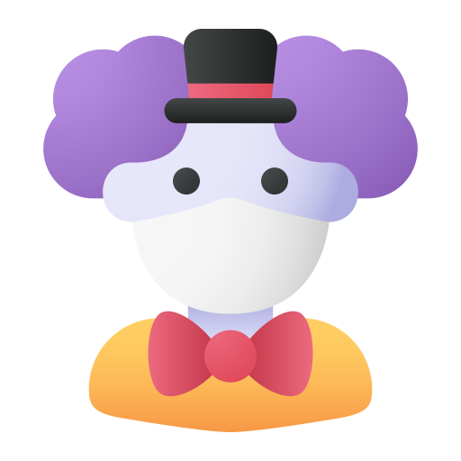 clown Generic Flat Gradient icoon