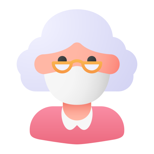 oude vrouw Generic Flat Gradient icoon