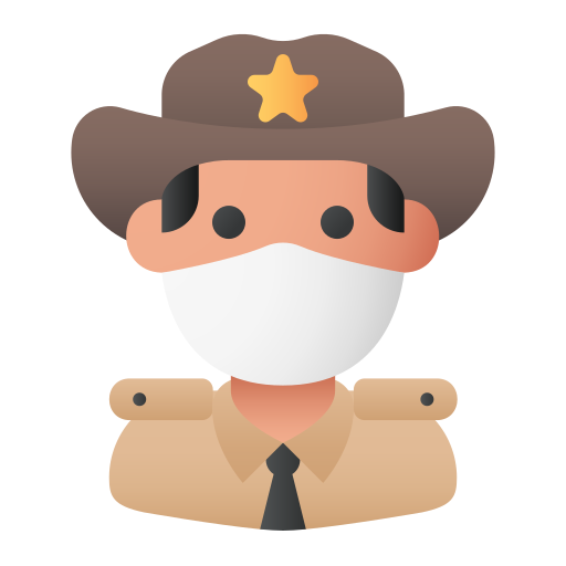sheriff Generic Flat Gradient icoon