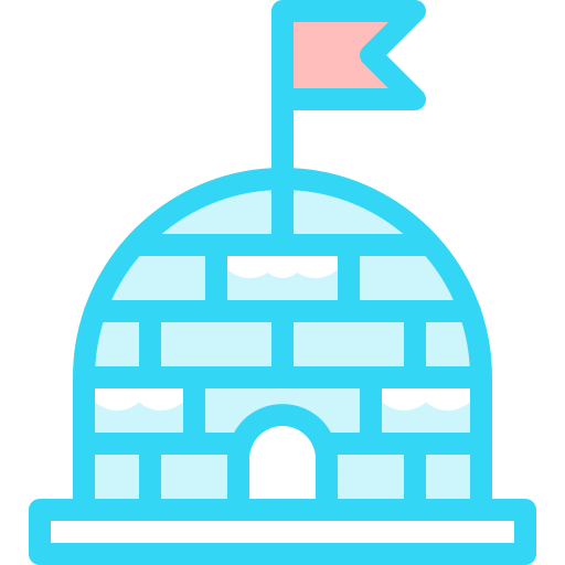 iglú Detailed color Lineal color icono