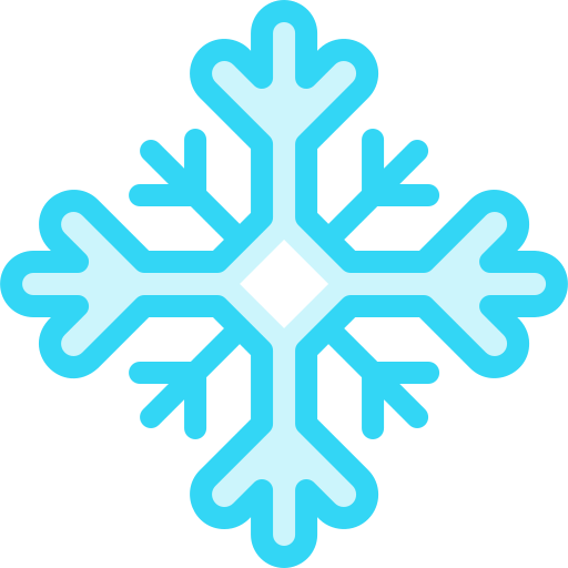 Снежинка Detailed color Lineal color иконка