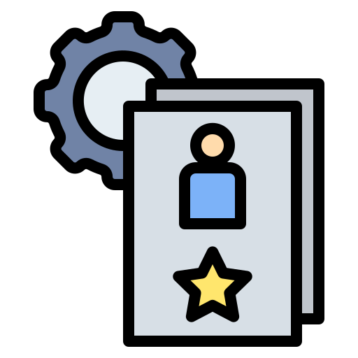 Qualification Generic Outline Color icon