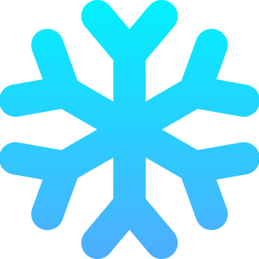 sneeuwvlokken Generic Gradient icoon