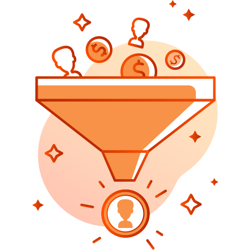 Sales funnel Generic Rounded Shapes icon
