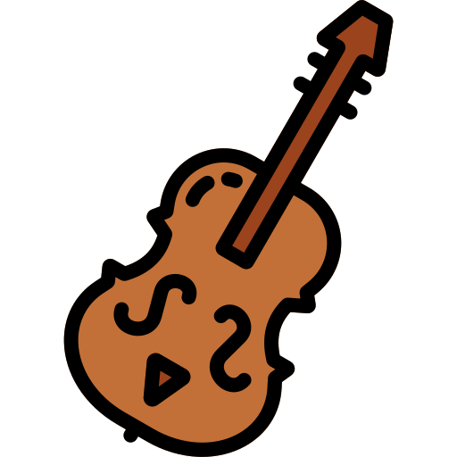 Violin Generic Outline Color icon