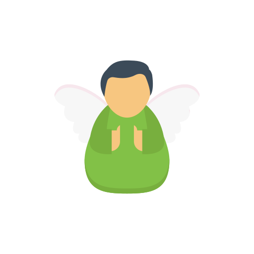 Angel Vector Stall Flat icon