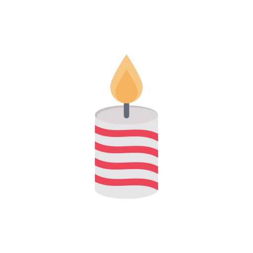 Candle Vector Stall Flat icon