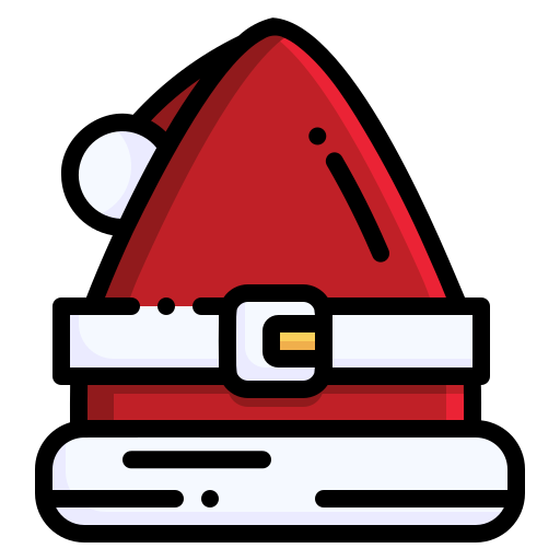 산타 모자 Generic Outline Color icon