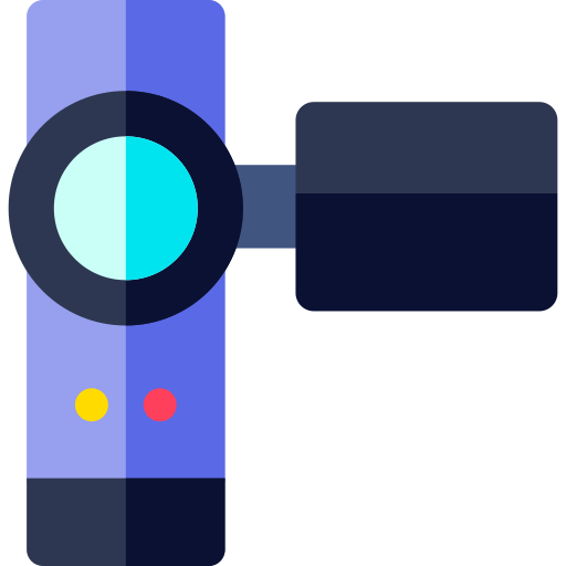 videokamera Basic Rounded Flat icon