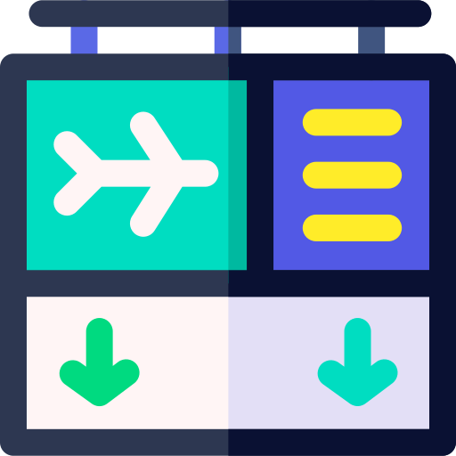 Airport Basic Rounded Flat icon