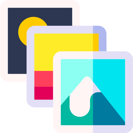 Picture Basic Rounded Flat icon
