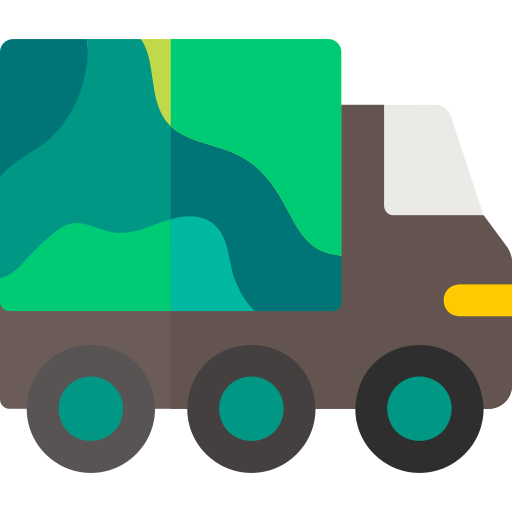 Military truck Basic Rounded Flat icon
