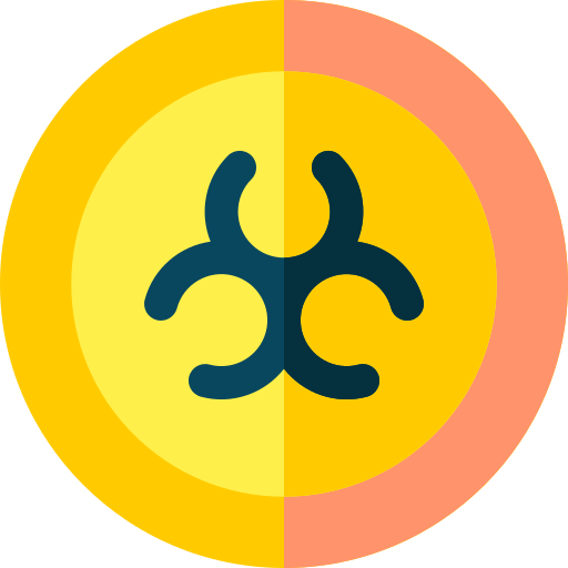 biohazard-zeichen Basic Rounded Flat icon