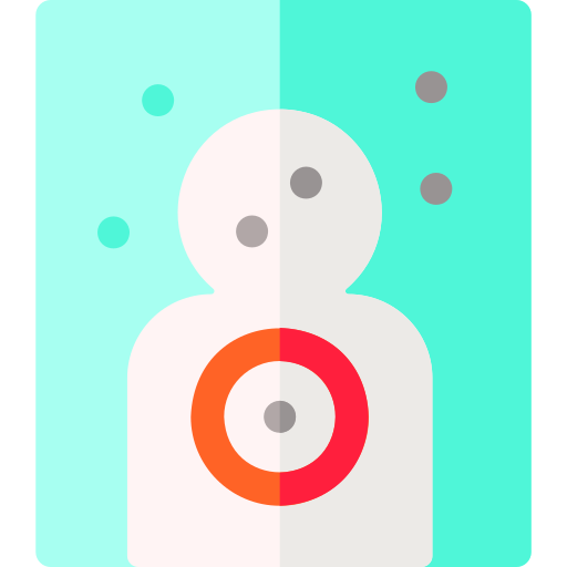Shooting target Basic Rounded Flat icon