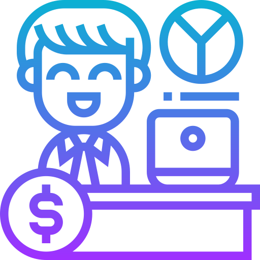 Bookkeeper Meticulous Gradient icon