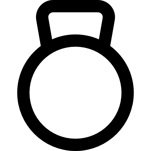 kettlebell Basic Rounded Lineal ikona