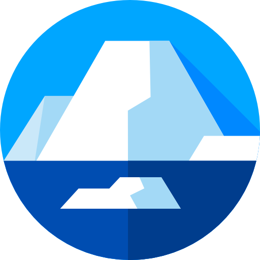iceberg Flat Circular Flat icono