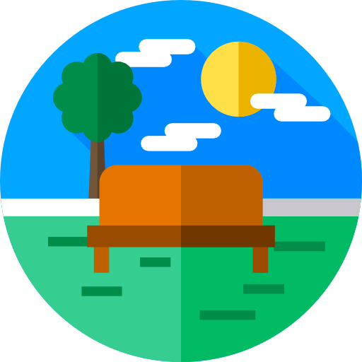 Park Flat Circular Flat icon