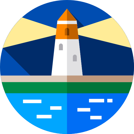 latarnia morska Flat Circular Flat ikona