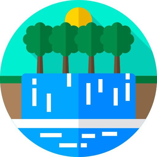 Тропический лес Flat Circular Flat иконка