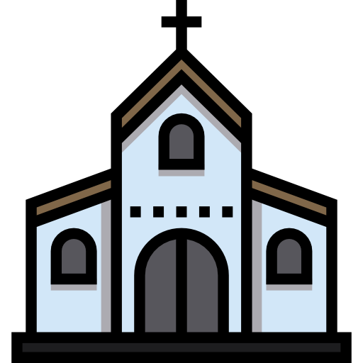 kościół Detailed Straight Lineal color ikona