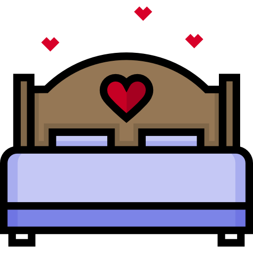 ベッド Detailed Straight Lineal color icon