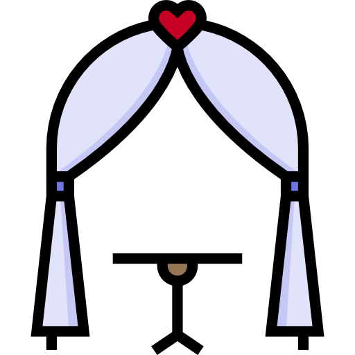 arco de casamento Detailed Straight Lineal color Ícone
