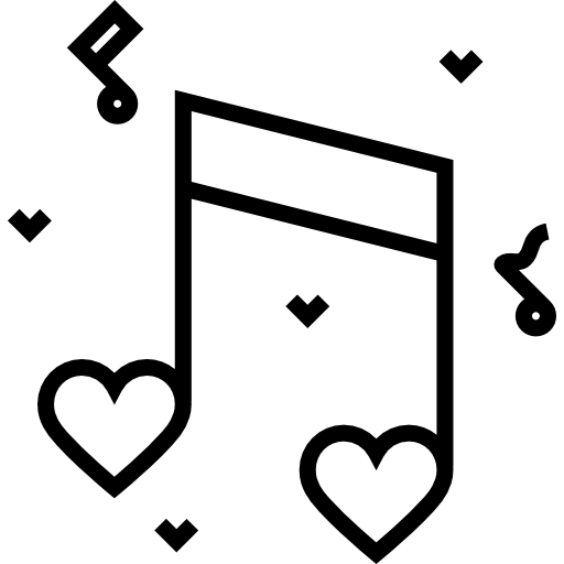 Romantic music Detailed Straight Lineal icon