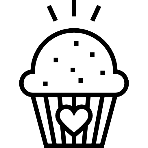 Cupcake Detailed Straight Lineal icon