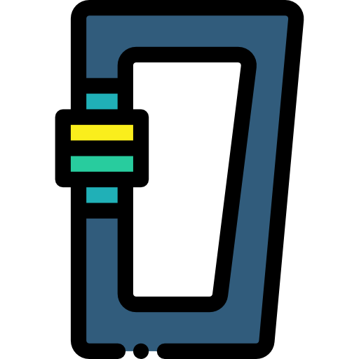 카라비너 Detailed Rounded Lineal color icon