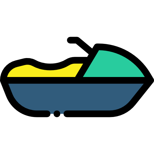 Jet ski Detailed Rounded Lineal color icon