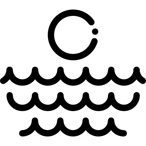 海 Detailed Rounded Lineal icon
