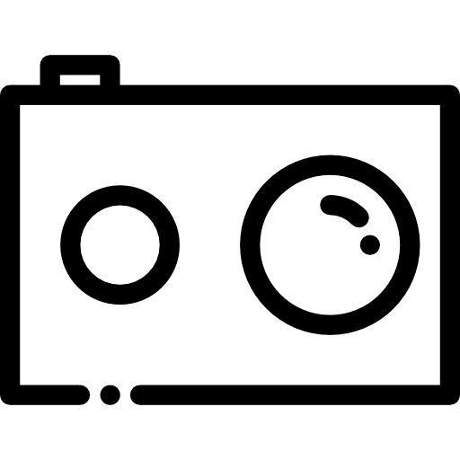 cámara fotográfica Detailed Rounded Lineal icono