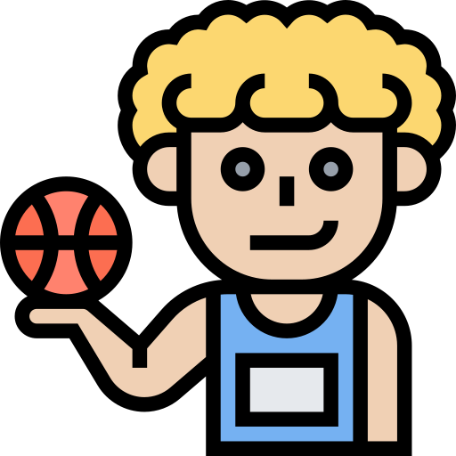 jugador de baloncesto Meticulous Lineal Color icono