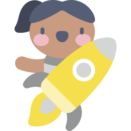 rakete Kawaii Flat icon