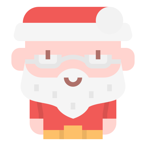 Santa claus Linector Flat icon