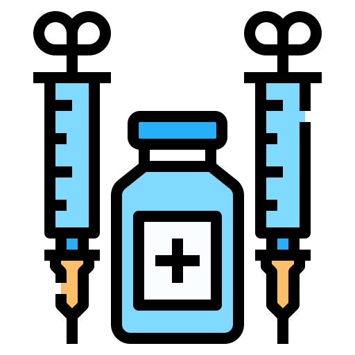 vacuna Linector Lineal Color icono