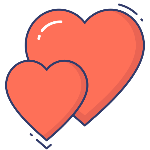 corações Dinosoft Lineal Color Ícone