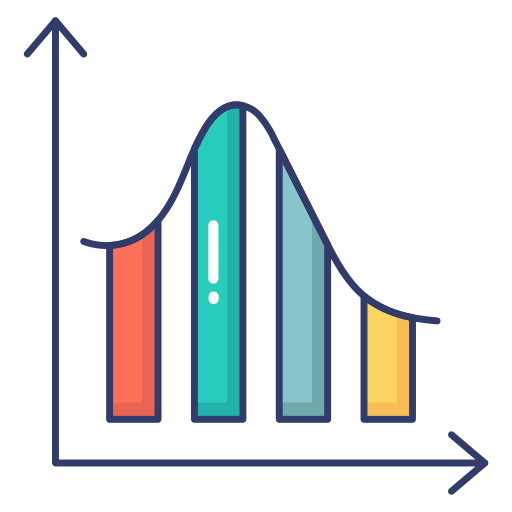 Graph Dinosoft Lineal Color icon