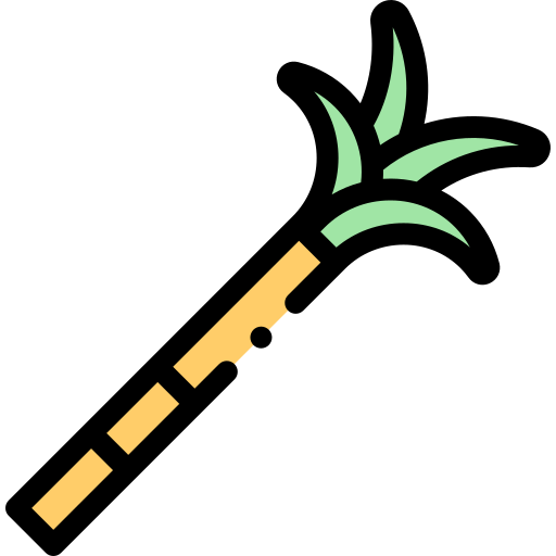 Sugar cane Detailed Rounded Lineal color icon
