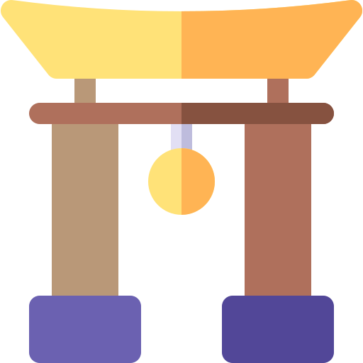 puerta torii Basic Rounded Flat icono