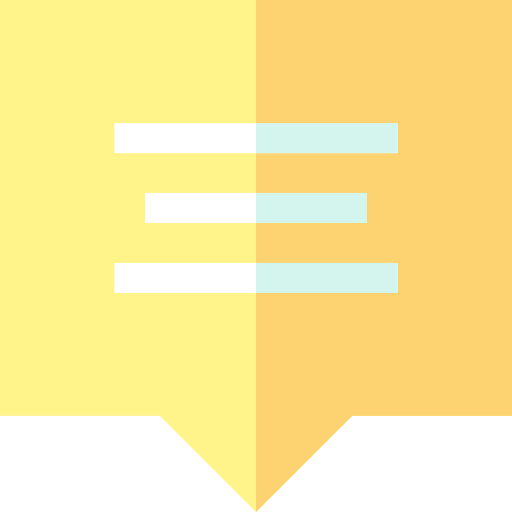 wiadomość Basic Straight Flat ikona