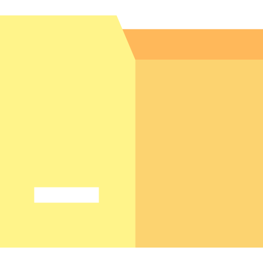 carpeta Basic Straight Flat icono