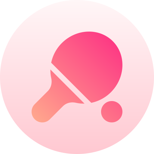 卓球 Basic Gradient Circular icon