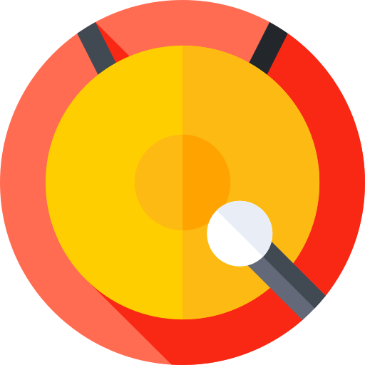 gong Flat Circular Flat icona