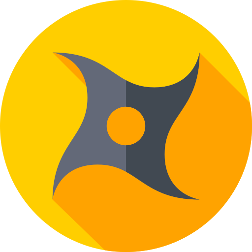 shuriken Flat Circular Flat icono