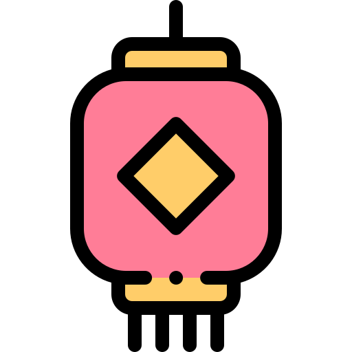 Lantern Detailed Rounded Lineal color icon