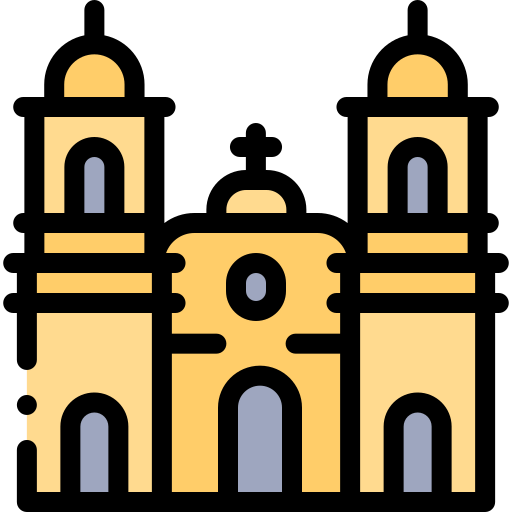 catedral de trujillo Detailed Rounded Lineal color icon