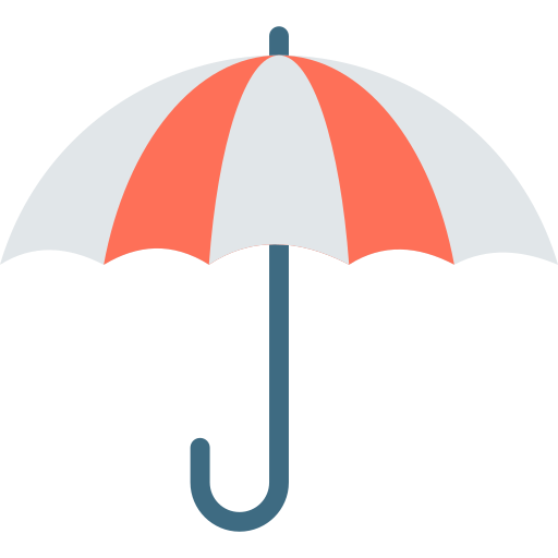 paraplu Dinosoft Flat icoon