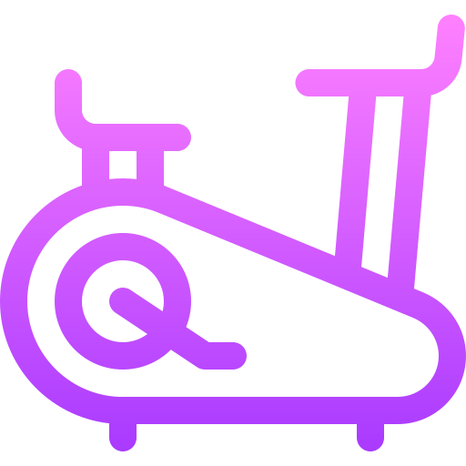 Stationary bike Basic Gradient Lineal color icon
